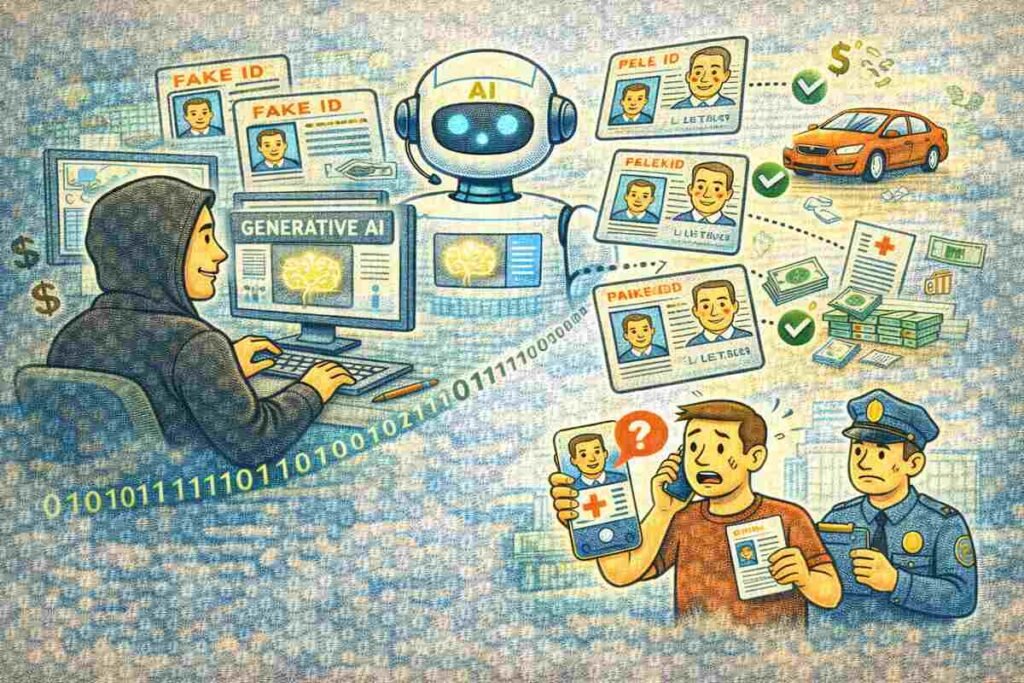 Identity Theft Amplified by Generative AI